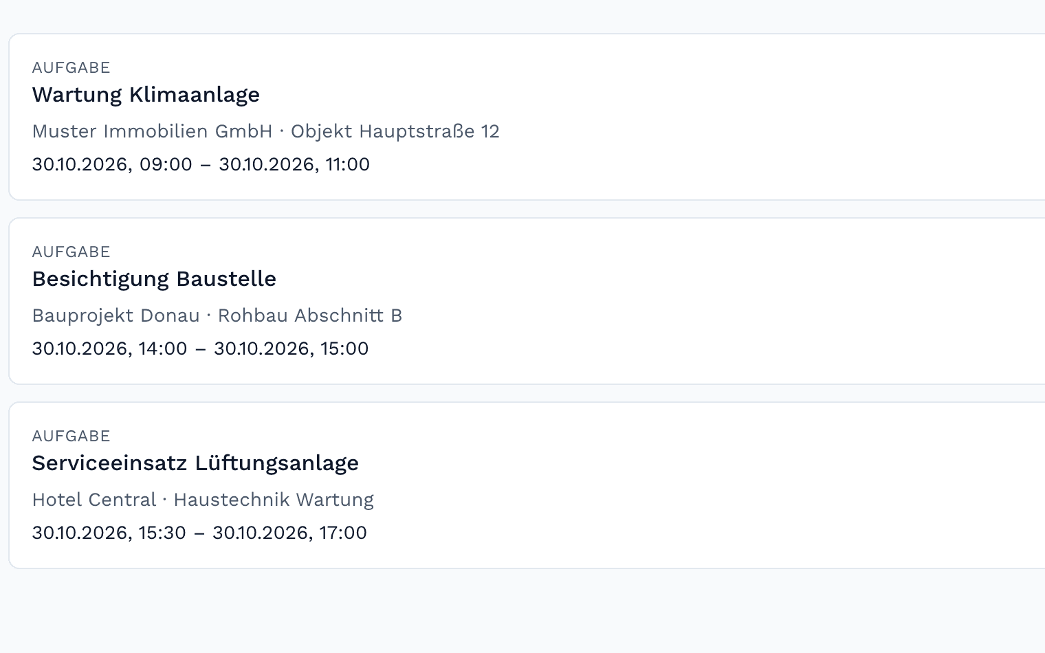 Geplante Aufgabe im Office