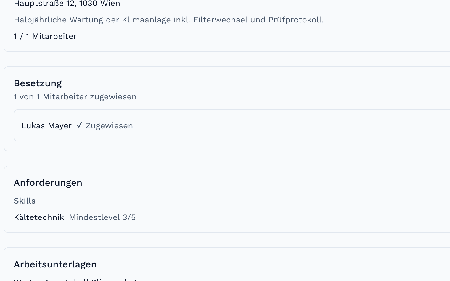 Freigegebener Nachweis im WorkLogx Office